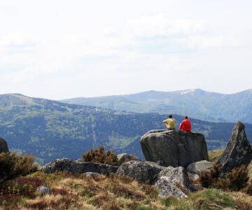 Erkunden Sie wunderschöne Wanderwege im Elsass durch Wälder, Sandsteinfelsen und mit Panoramablicken.